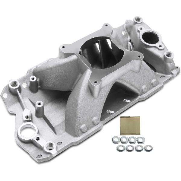 【並行輸入品】A-Premium シングルプレーンインテークマニホールド Chevy SBC 350...