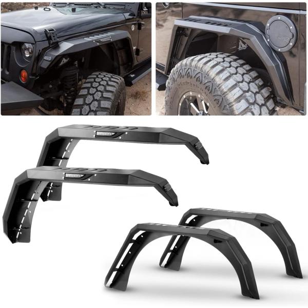 【並行輸入品】フェンダーフレア ジープ 2007-2018 ラングラー JK | 4WD 2WD |...