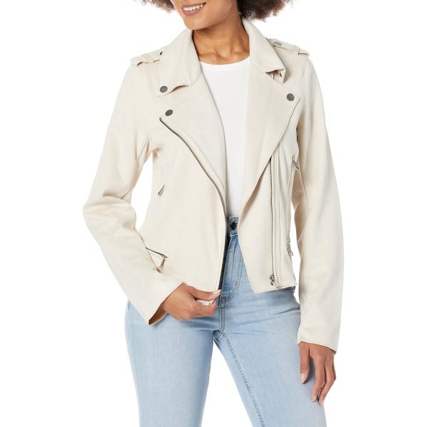 GUESS Women&apos;s Eco Monica Jacket, Pearl Oyster, Sma...