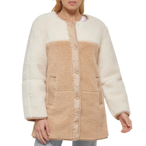 【並行輸入品】Levi's Women's Midlength Sherpa Coat with R...