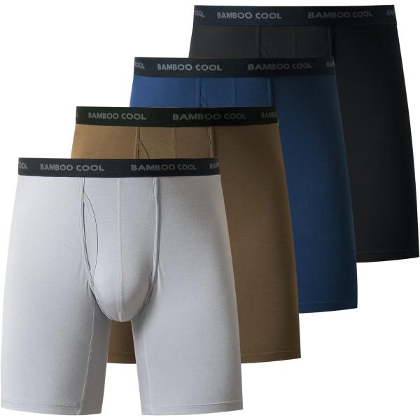 【並行輸入品】BAMBOO COOL Men’s Underwear Boxer Briefs So...