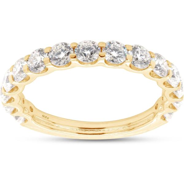 【並行輸入品】SAVEARTH DIAMONDS 1 1/3 ct.t.w ラウンドカット 人工モア...