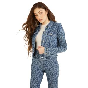 【並行輸入品】GUESS Women's Doria Jacket, Leo Jade, Extra Small