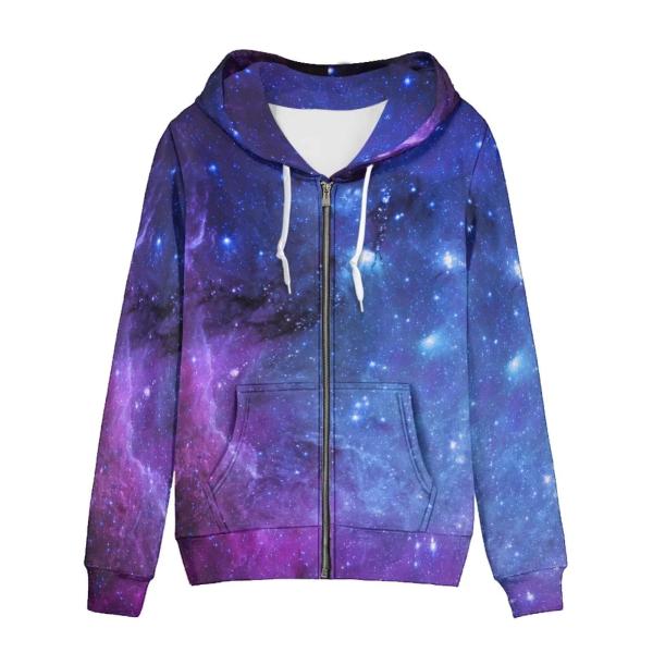 【並行輸入品】Biyejit Purple Galaxy Space Women's Full Zi...