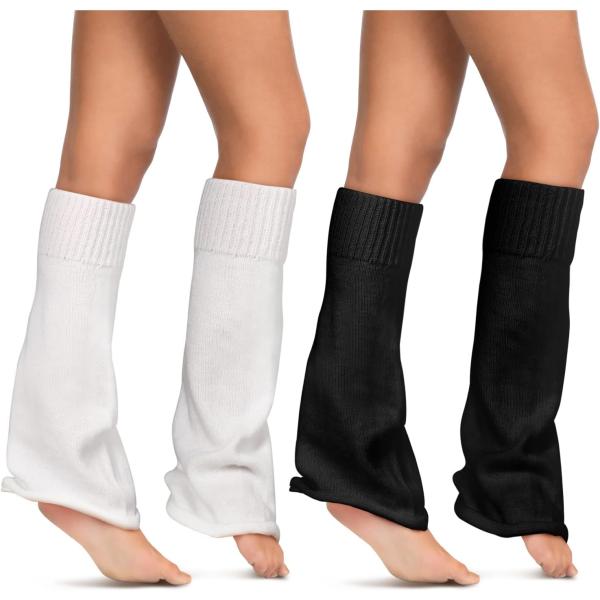 【並行輸入品】ガールズ 和風 レッグウォーマー レディース 80年代 2足 かわいい ニット ブーツ...