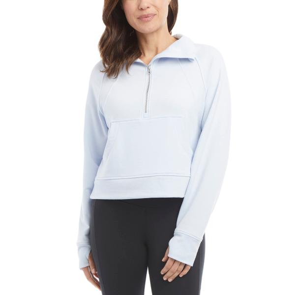 Danskin Women&apos;s Mixed Rib Pullover Jacket, Artic i...