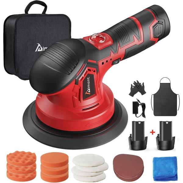【並行輸入品】Cordless Car Buffer Polisher - with 2pcs Ba...