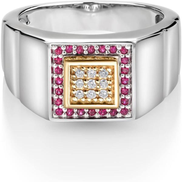 【並行輸入品】[Gem Stone King] 0.24カラット ラボグロウンダイヤモンド 指輪 リ...