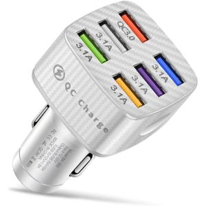 【並行輸入品】車用充電器アダプター 6ポート USB QC3.0 高速カーチャージャー QC3.0/3.1A 32V アップグレード スマートシ