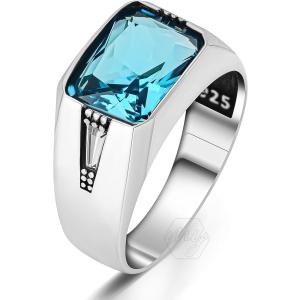 スタージュエリー　シルバー925 アクアマリン　リング　13号 並行輸入品】mysilverworld 925スターリングシルバー アクアマリン