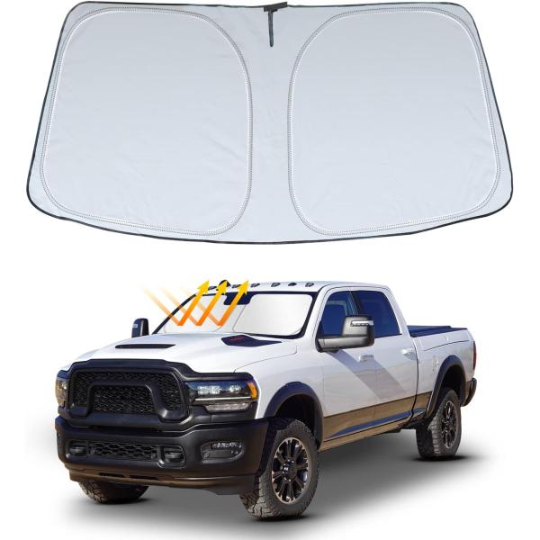 【並行輸入品】REMOCH フロントガラスサンシェード Dodge RAM 2500 3500 20...