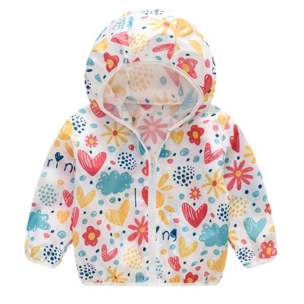 Toddler Boys Girls Sunscreen Jackets Printing Cart...