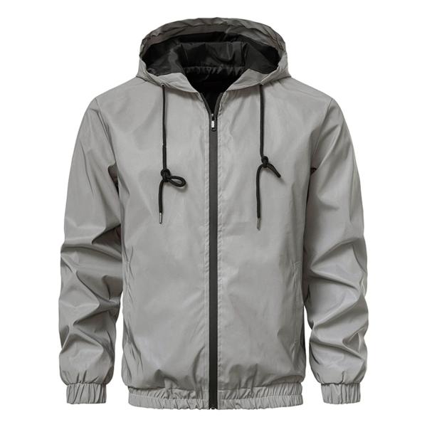 Reflective Jacket Casual Hiphop Windbreaker Night ...