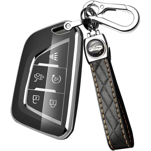 【並行輸入品】ontto Key Case Compatible with Cadillac CT5...