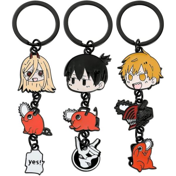 【並行輸入品】rongji ジュエリー アニメ チェーンソーマン ポチタ キーホルダー 早川アキパワ...