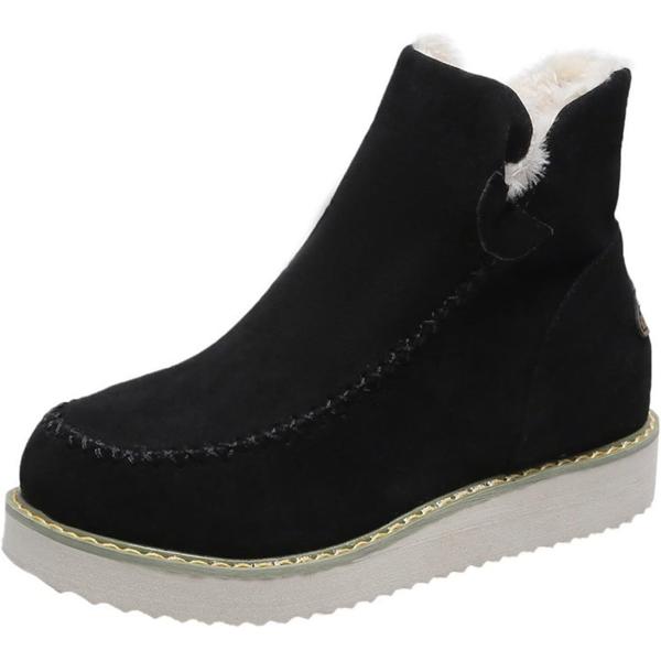 【並行輸入品】Boots for Women's Fur Lining Snow Boots Cla...