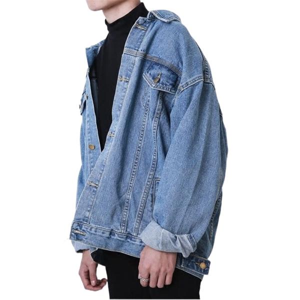 【並行輸入品】ZOKOL Denim Jackets Men Oversize Classic Po...