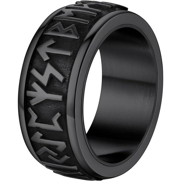 【並行輸入品】Supcare 8mm スピナーリング メンズ 北欧/ケルト/ムーンスターフィジェット...