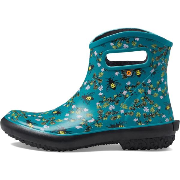 【並行輸入品】BOGS レディース パッチ アンクルビーブーツ  ダークターコイズ  24　