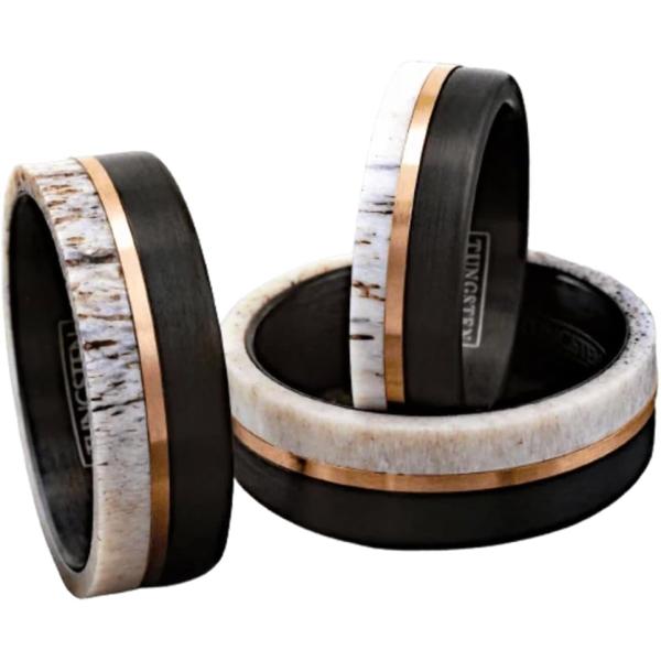 Tungsten Rings for Men Wedding Bands for Him Women...