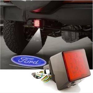 ヒッチメンバーカバー LEDライト付き ヒッチカバー 12V車 2インチ用