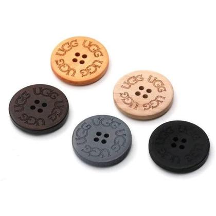 Boot Replacement Buttons Wooden 30mm for Bailey Bu...