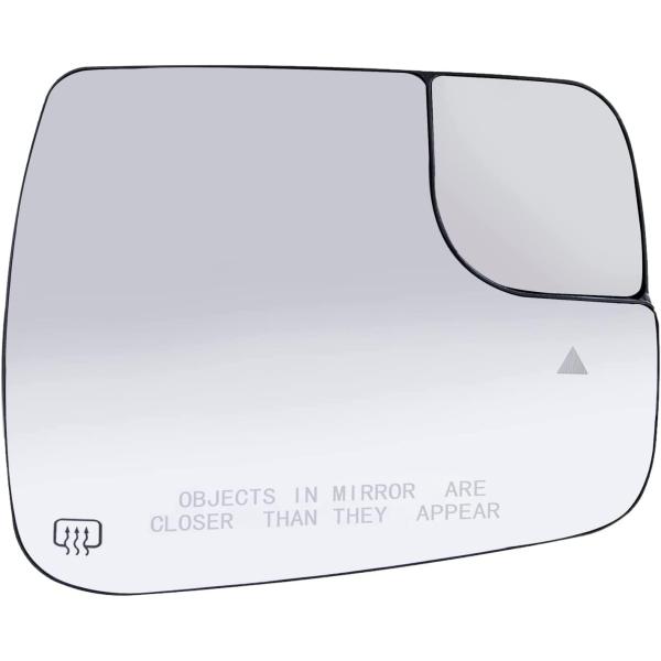 Passenger Side Mirror Glass with Back Plate for RA...