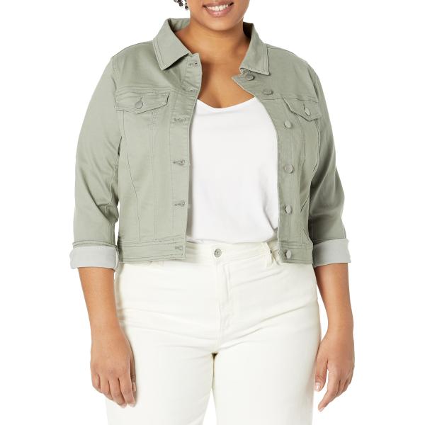 Avenue Womens Yara Stretch JACKET, Avocado, 18 Plu...