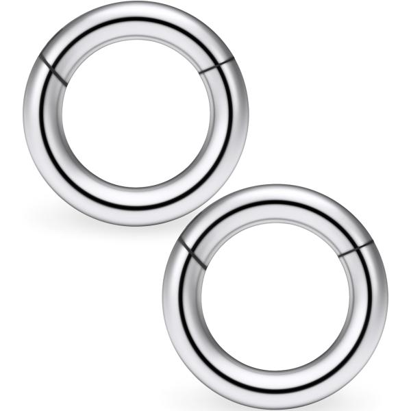 【並行輸入品】Yaalozei 2G 4G 6G 8G 12G ヒンジ付き大型セプタムリング ジュエ...