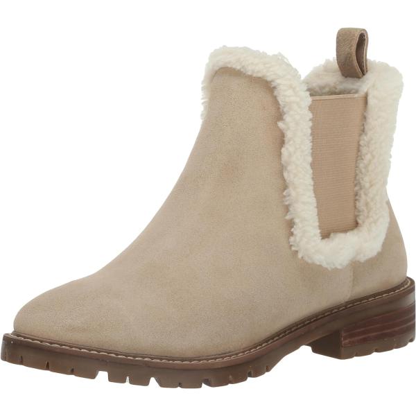 【並行輸入品】Steve Madden レディース レオポルドチェルシーブーツ  タン スエード フ...