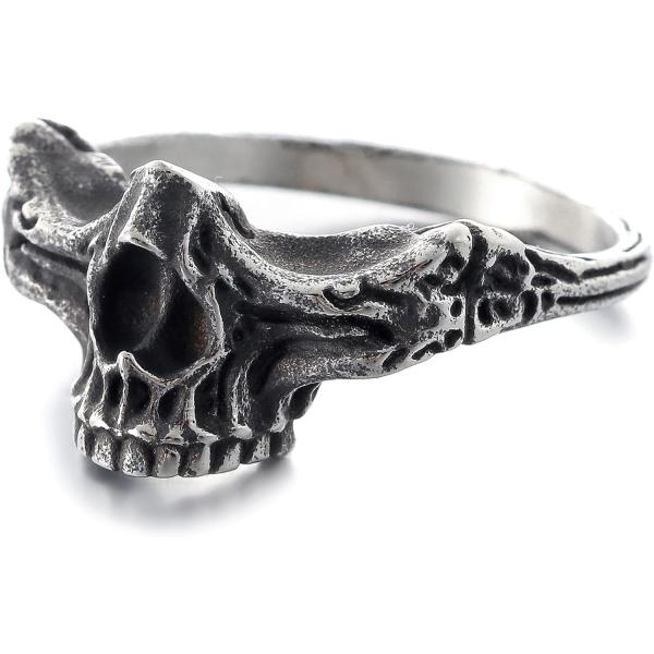 【並行輸入品】ZMY Home スカルリング 鼻と上顎デザイン ゴシック スカル ボーンバンド ジュ...