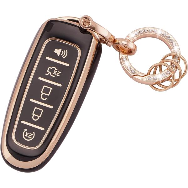 【並行輸入品】EKALA フォードキーフォブカバー ソフトTPU フルプロテクション スマートキーケ...