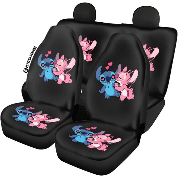 Cartoon car seat cover Full Set - Universal Fit  A...