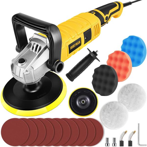 【並行輸入品】Alloyman Buffer Polisher  1200W 7 Inch/6 In...