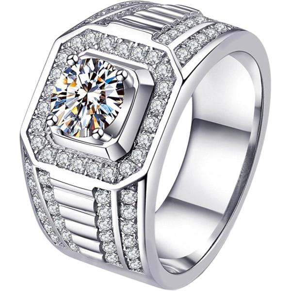 【並行輸入品】DOCCESTU S925 Silver Plated Cubic Zirconia ...