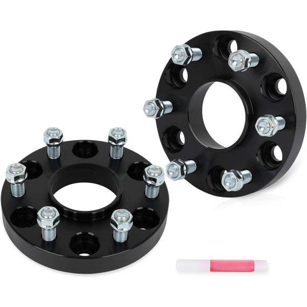 【並行輸入品】AINTIER 2個 1インチ 6x5.5 ホイールスペーサー ハブセントリック 6ラ...