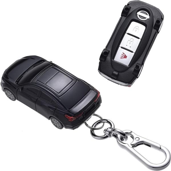 【並行輸入品】Keychain for Nissan Key Fob Cover Car Styli...