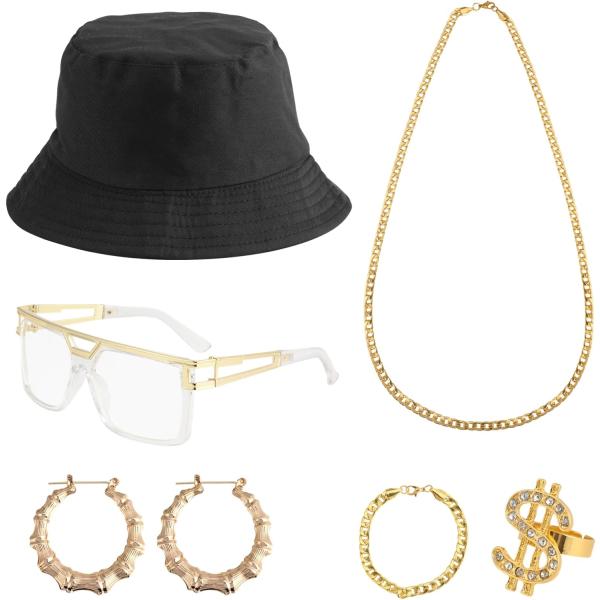 【並行輸入品】SalLady 80s/90s Hip Hop Costume Kit  Rapper...