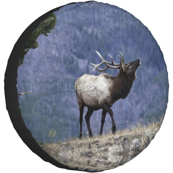 【並行輸入品】Bull Elk Print Spare Tire Cover Waterproof ...