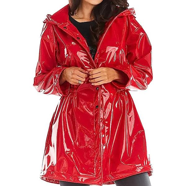 【並行輸入品】Outfittz PVC Raincoat Womens Shiny