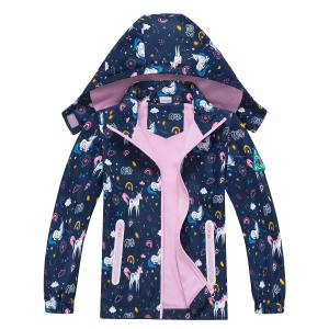 mumrap Girls Rain Jacket Lightweight Hooded Toddler Raincoat Out 並行輸入品｜good-face