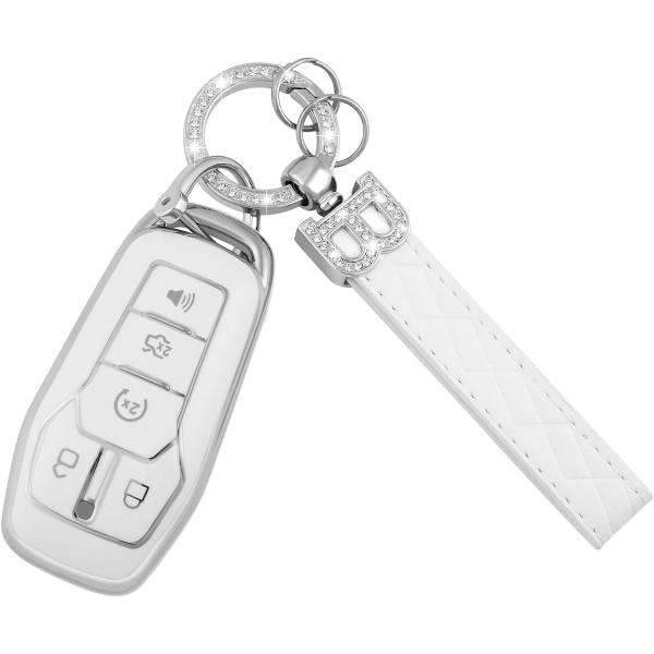 TX-INNO AUTO Key Fob Cover Compatible with Ford Ex...