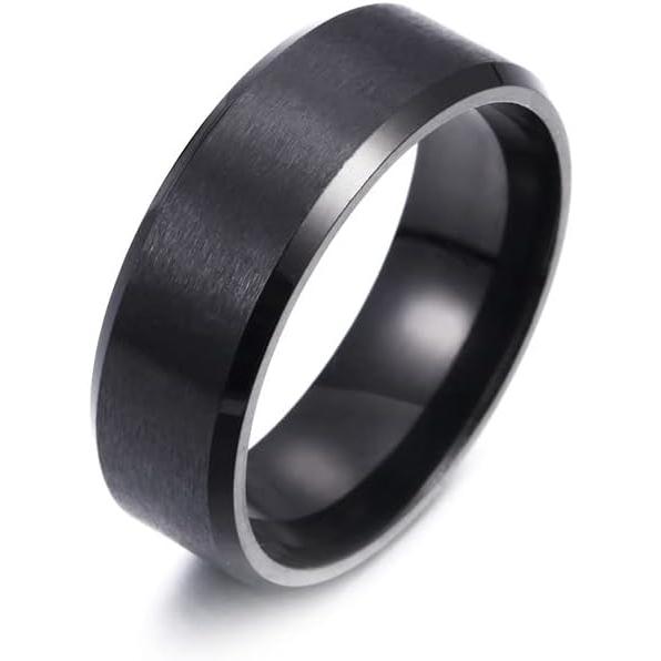 【並行輸入品】ArdbegCS 8mm ベーシックリング   マットステンレススチールメンズリング ...