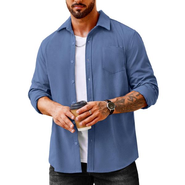 【並行輸入品】COOFANDY Men's all match coat Casual Button...