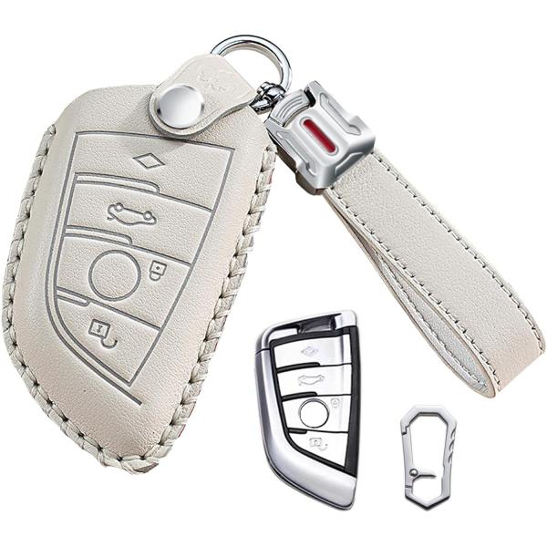 【並行輸入品】LEXKASO Car Key Fob Cover with Keychain for...