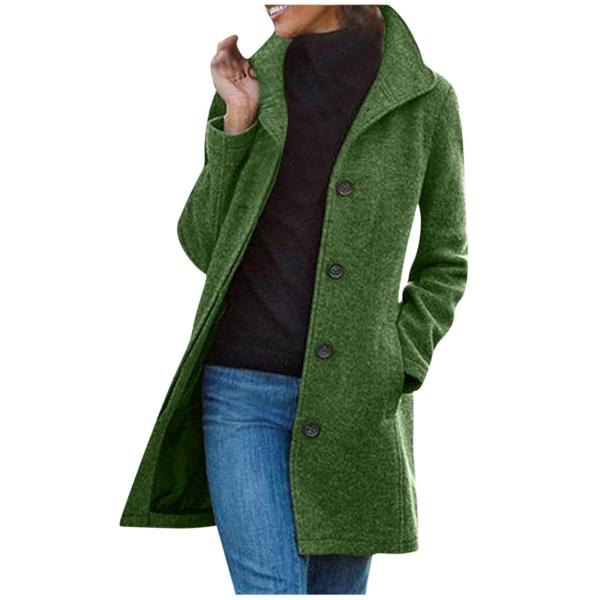 【並行輸入品】Amikadom L 714 Lime Green Womens Basic Coat...
