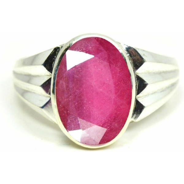 【並行輸入品】Kartik Gems Natural Ruby Ring 925 Sterling ...