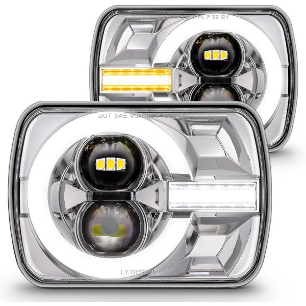 【並行輸入品】TRUE MODS 5x7 7x6 H6054 LEDヘッドライト ジープラングラーY...