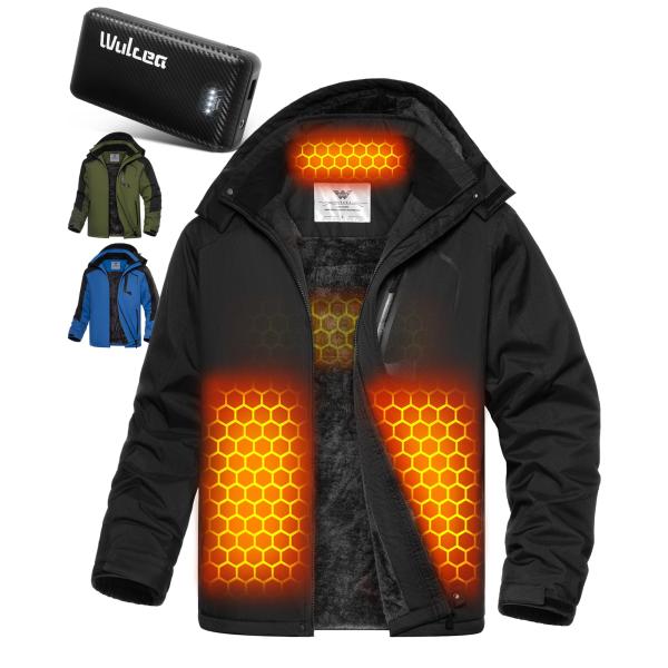 【並行輸入品】Mens Puffer Heated Jacket Graphene Electric...