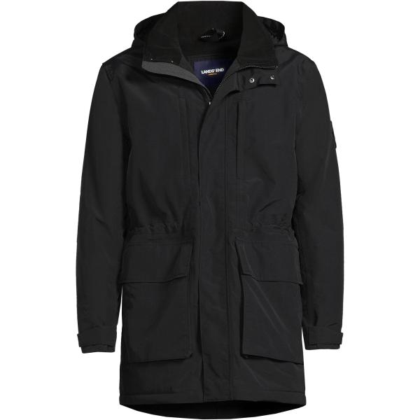 【並行輸入品】Lands' End Mens Squall Waterproof Parka Bla...